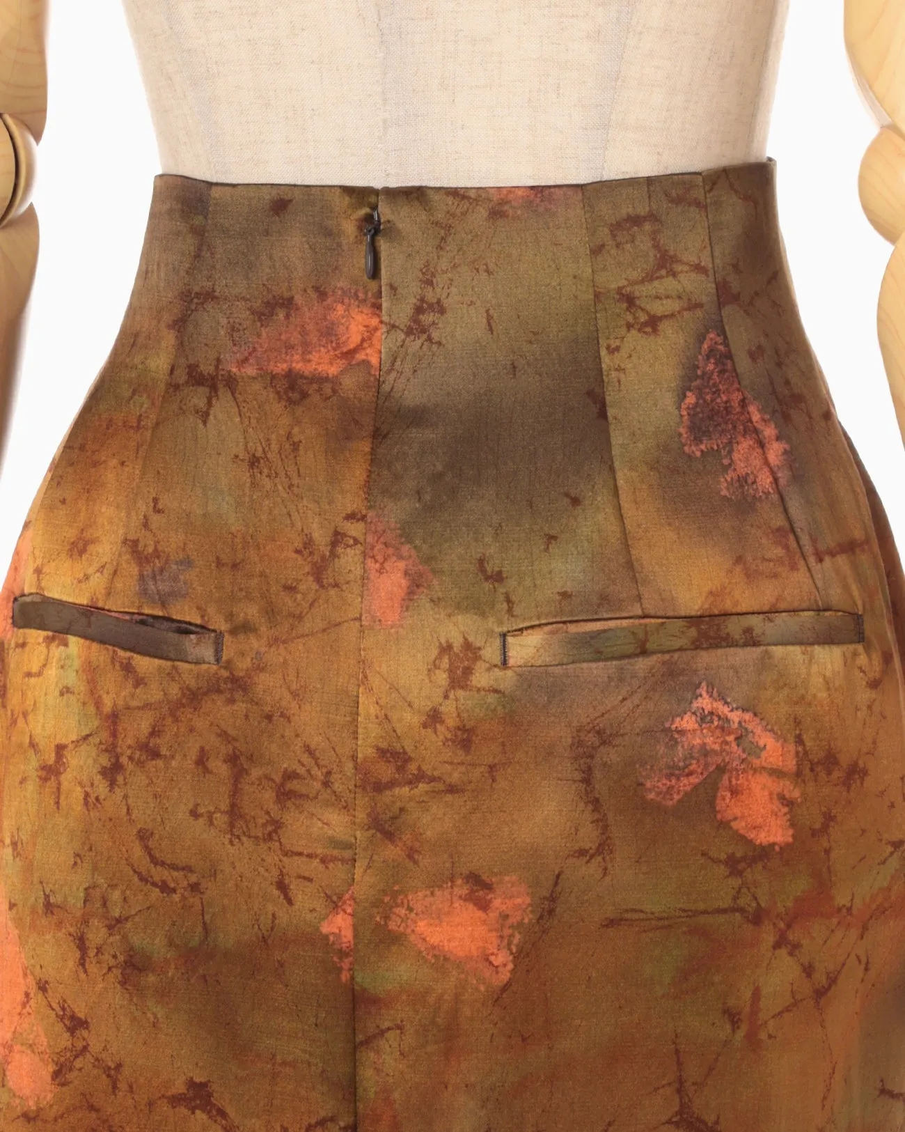 Hand Painted Tucked Waist Skirt