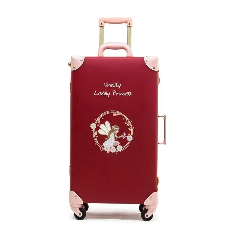 Handmade Travel Luggage with Cosmetic Bag