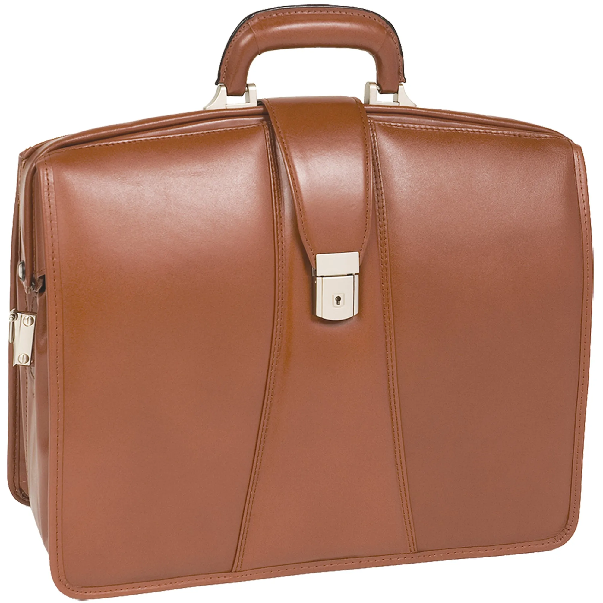 HARRISON | 17" Leather Partners Laptop Briefcase