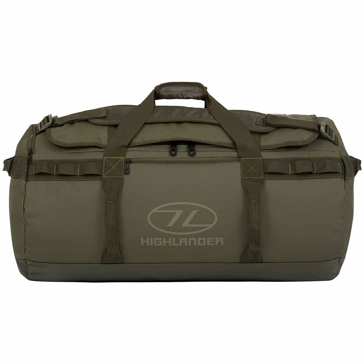 Highlander Storm Tarpaulin Duffle Bag 90L Olive Green