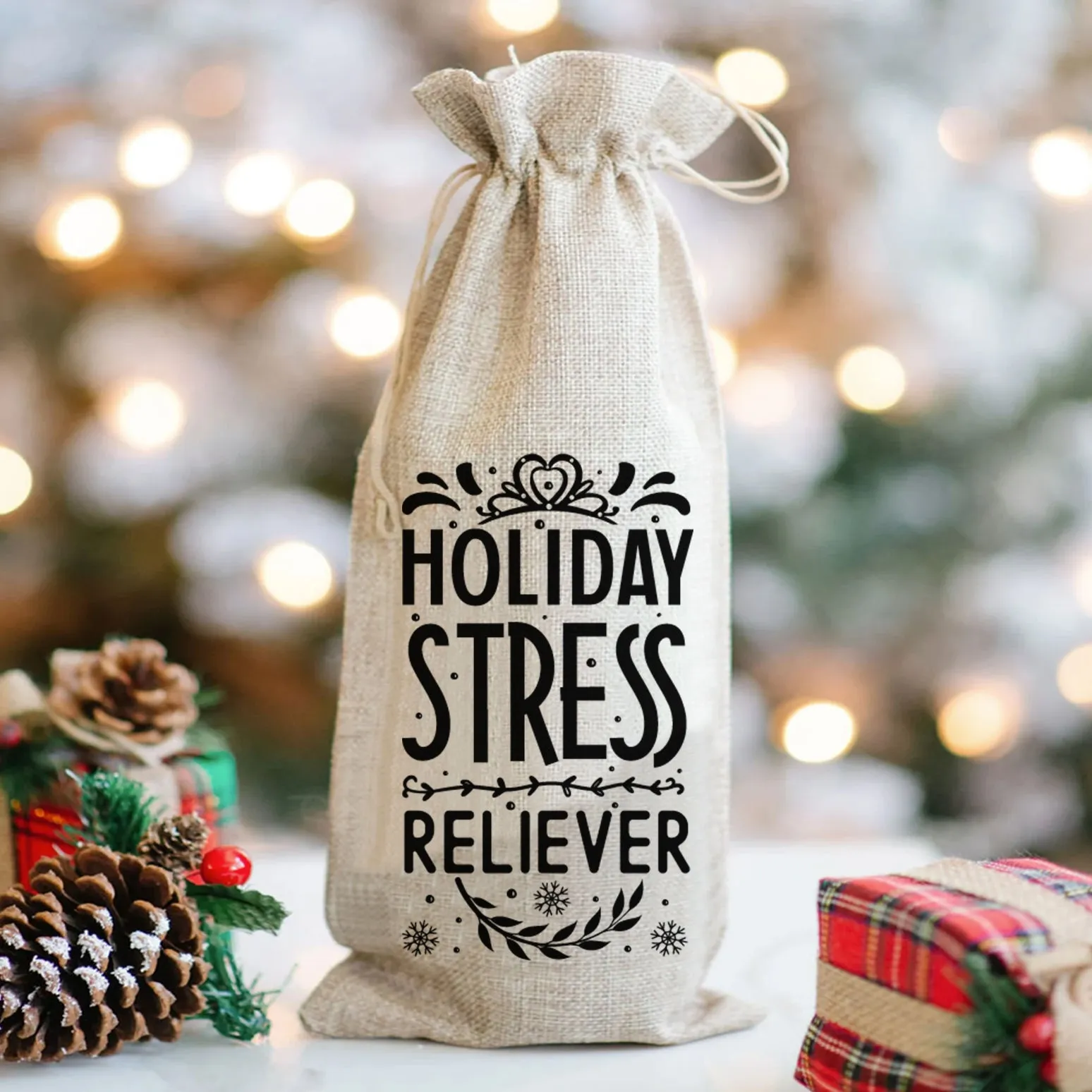 Holiday Stress Reliever - Wine Bag