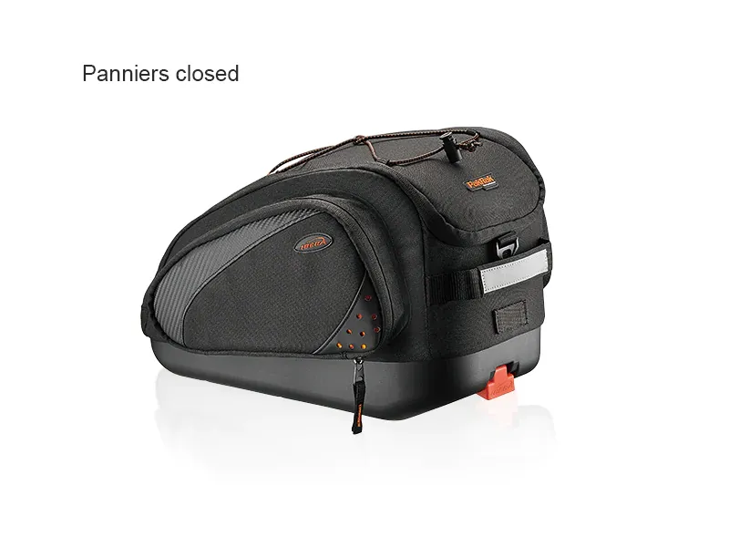 Ibera PakRak Multimount Commuter Expandable Pannier Blk