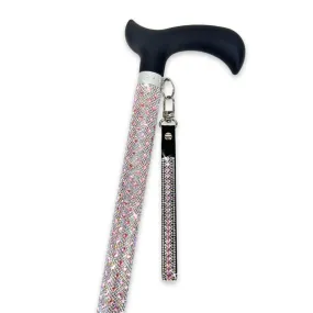 Jacqueline Kent "Sugar Cane" Flamingo Pink Diamond Adjustable Medical Cane