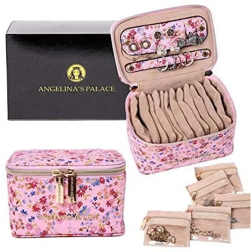 Jewelry Organizer Case Blossom Pink