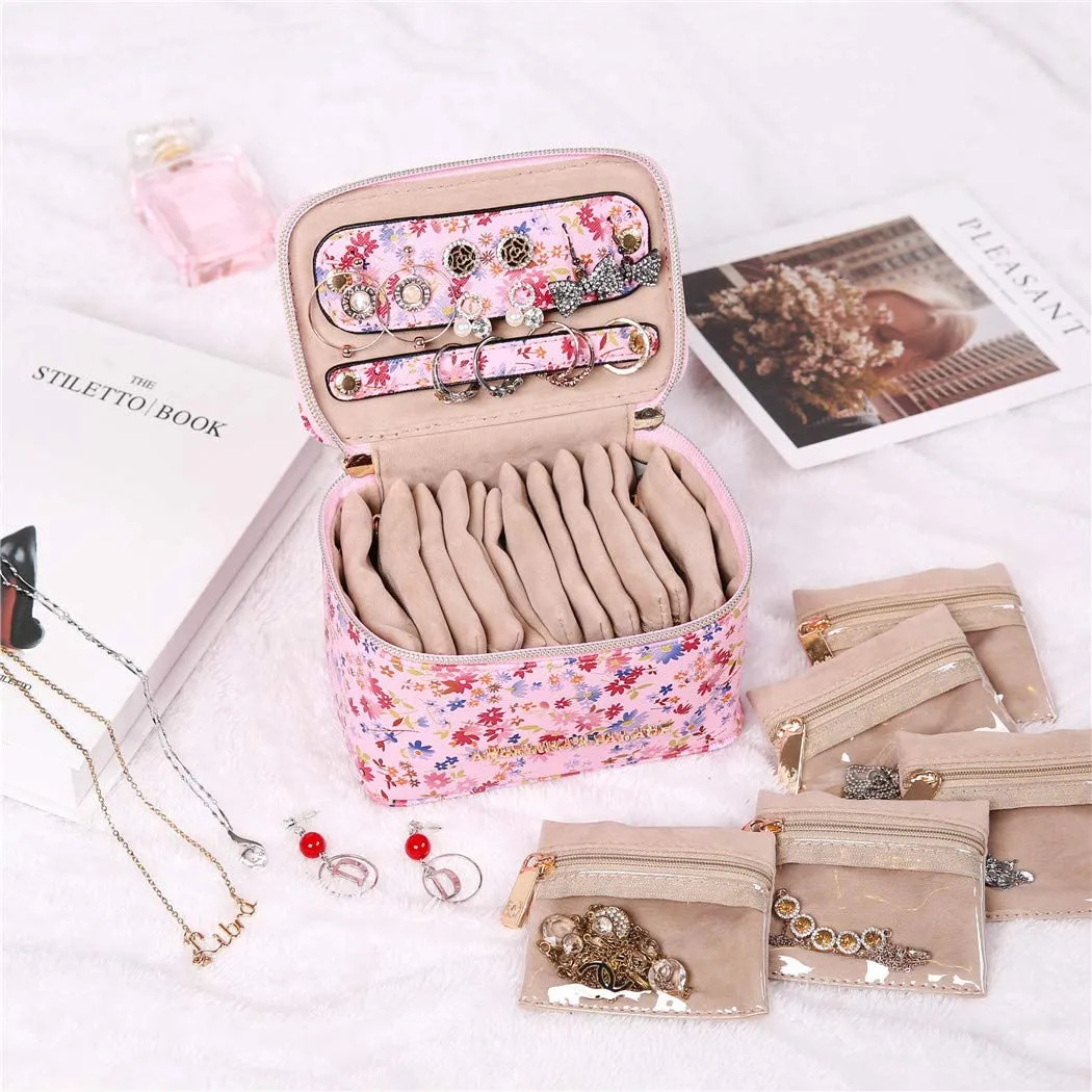 Jewelry Organizer Case Blossom Pink