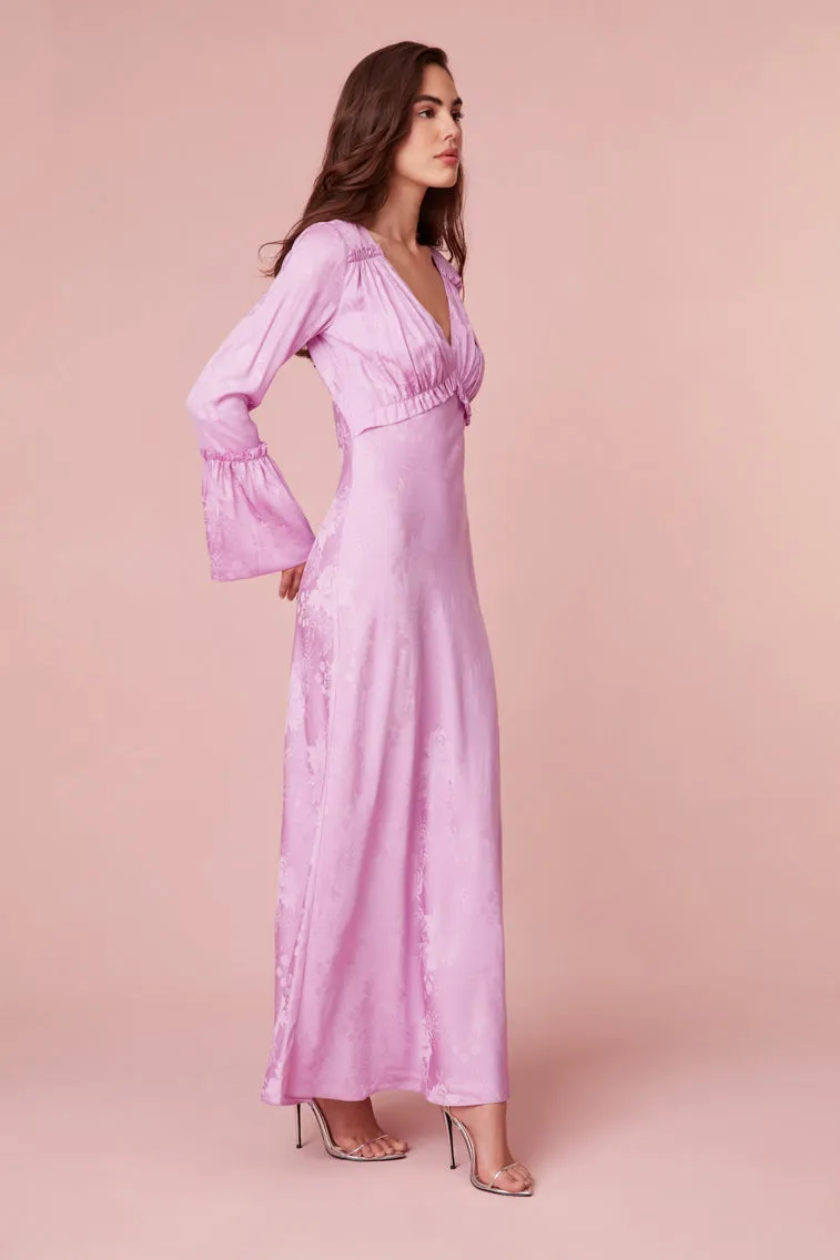 Kalona Silk Jacquard Maxi Dress