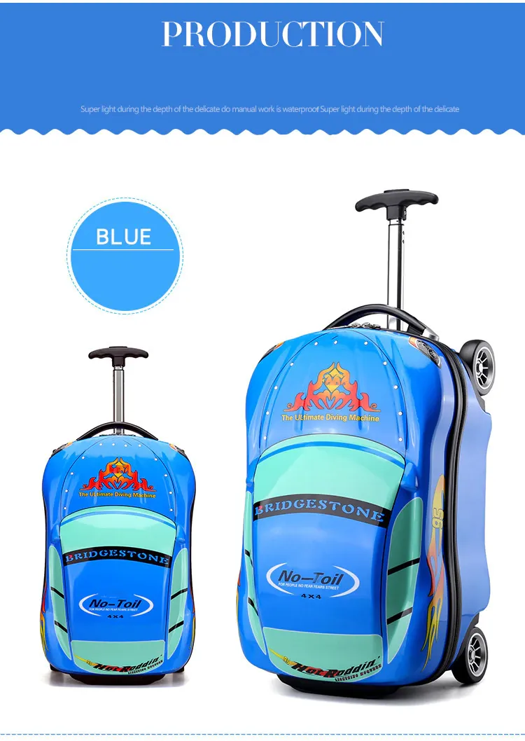 Kids Travel Luggage Suitcase 3 Shapes