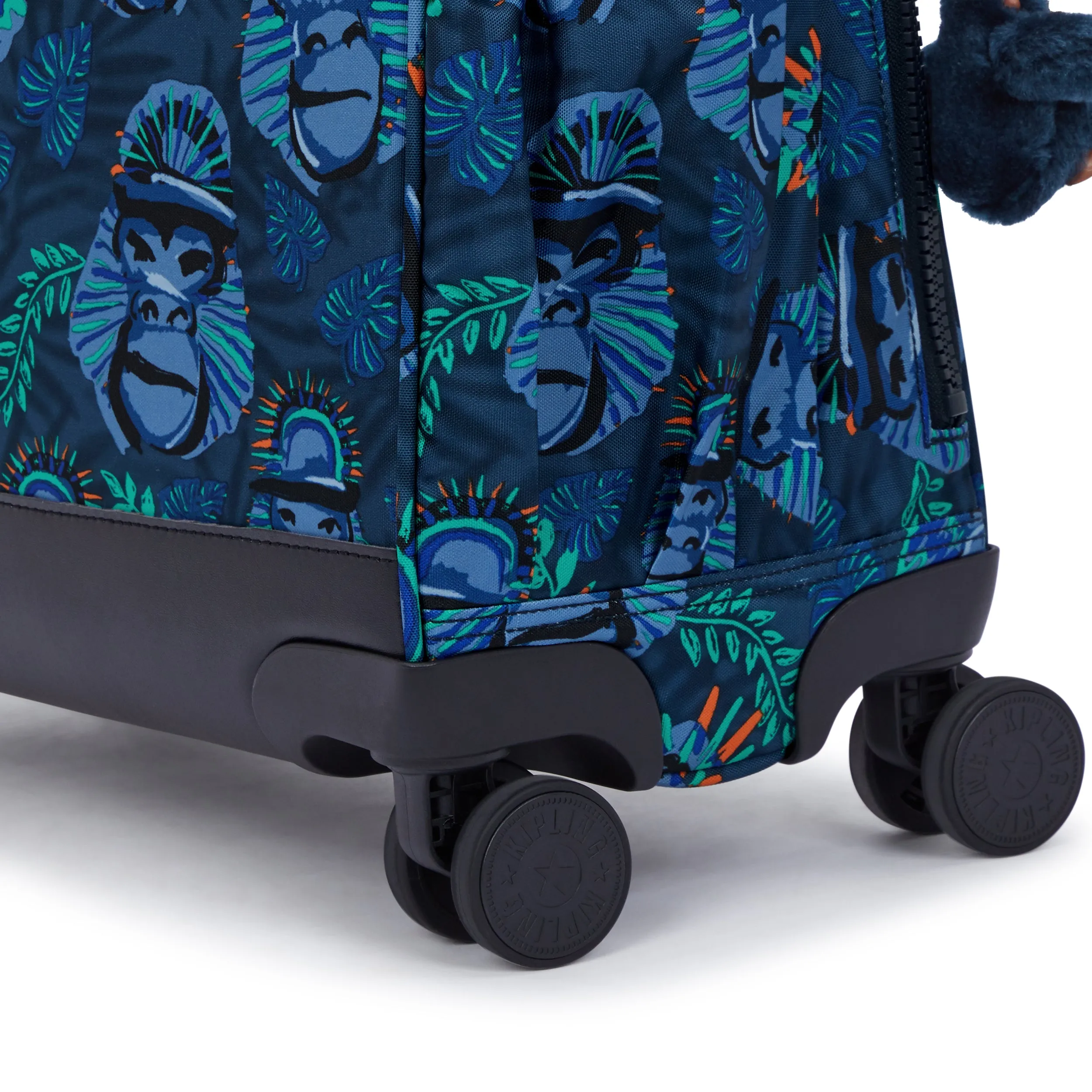 Kipling New Storia Blue Monkey Fun Large Wheeled Bag C2I4847-8HJ