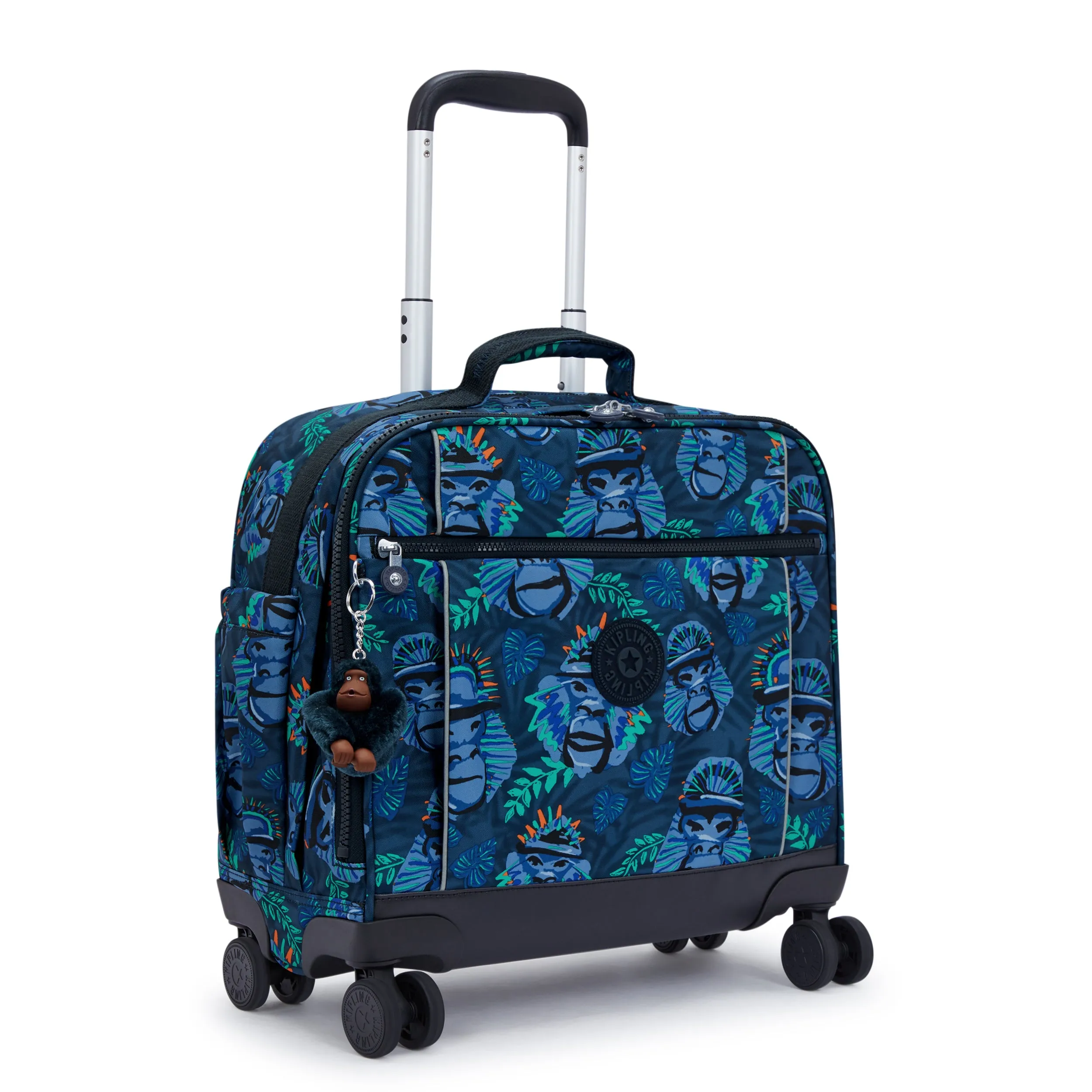 Kipling New Storia Blue Monkey Fun Large Wheeled Bag C2I4847-8HJ