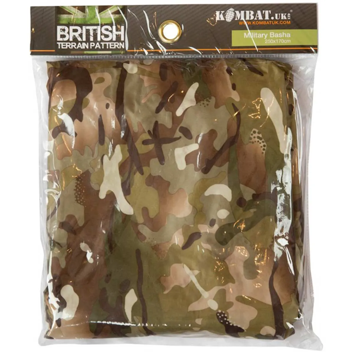 Kombat Military Basha Tarp BTP Camo 230cm x 170cm