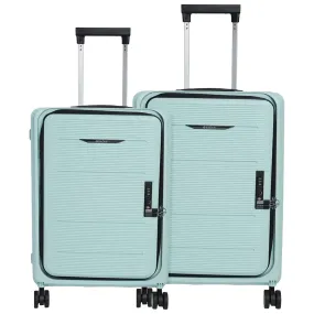 Kuber Industries Luggage Bag | Trolley Bags for Travel | Collapsible Luggage Bag | Travelling Bag | Trolley Bags for Suitcase | Lightweight Luggage Bag | 20M-24M Inch |Pack of 6| Light Mint