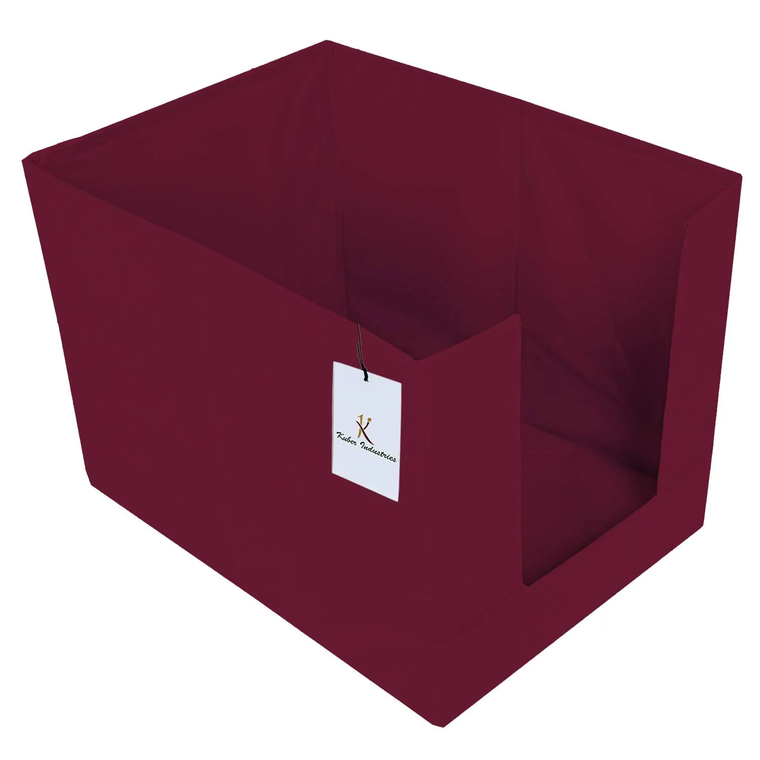 Kuber Industries Non Woven 2 Piece Shirt Stacker and 1 Piece Foldable Rectangle Cloth Saree Stacker Cloth Wardrobe Organizer Wardrobe Organizer (Maroon) - CTKTC038246