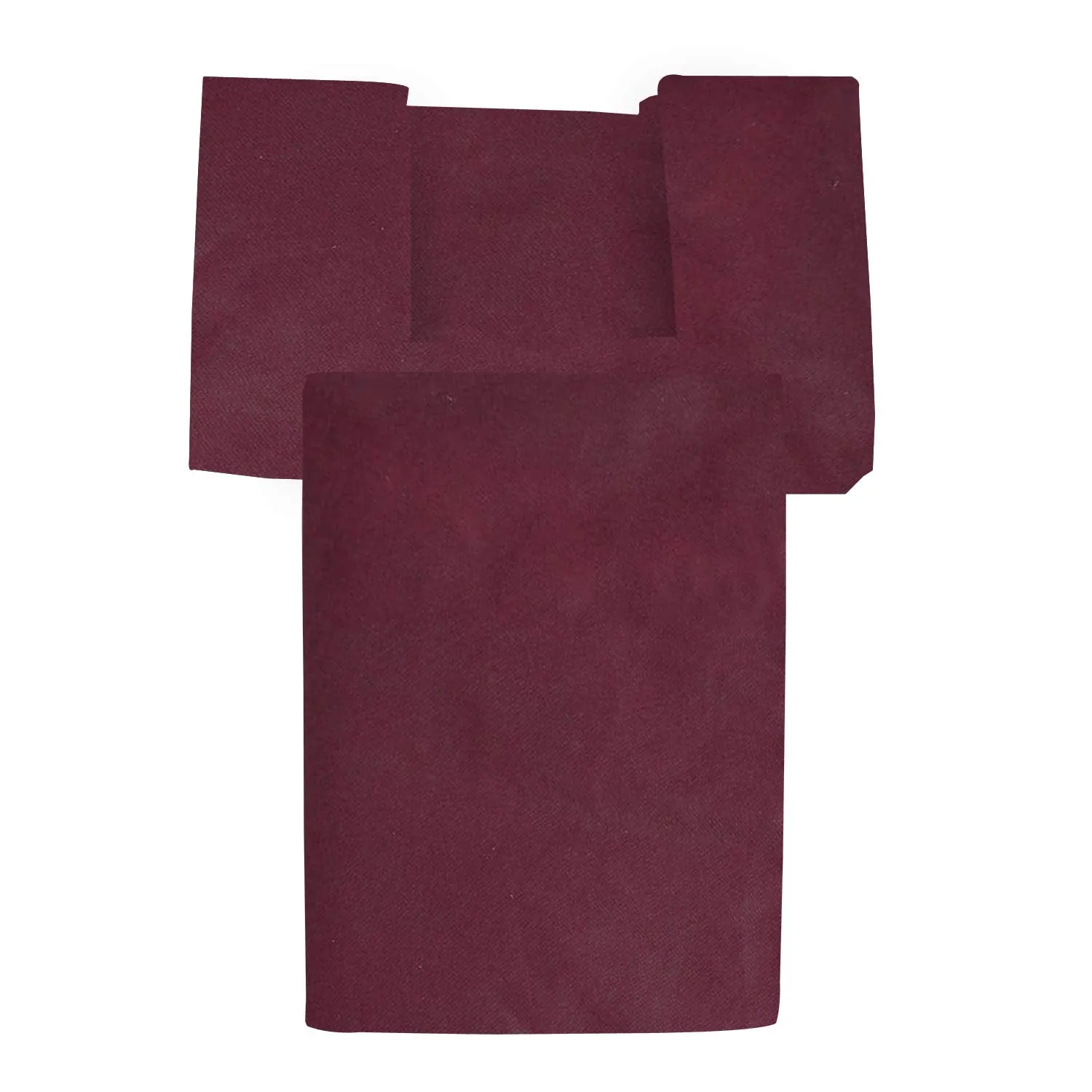 Kuber Industries Non Woven 2 Piece Shirt Stacker and 1 Piece Foldable Rectangle Cloth Saree Stacker Cloth Wardrobe Organizer Wardrobe Organizer (Maroon) - CTKTC038246