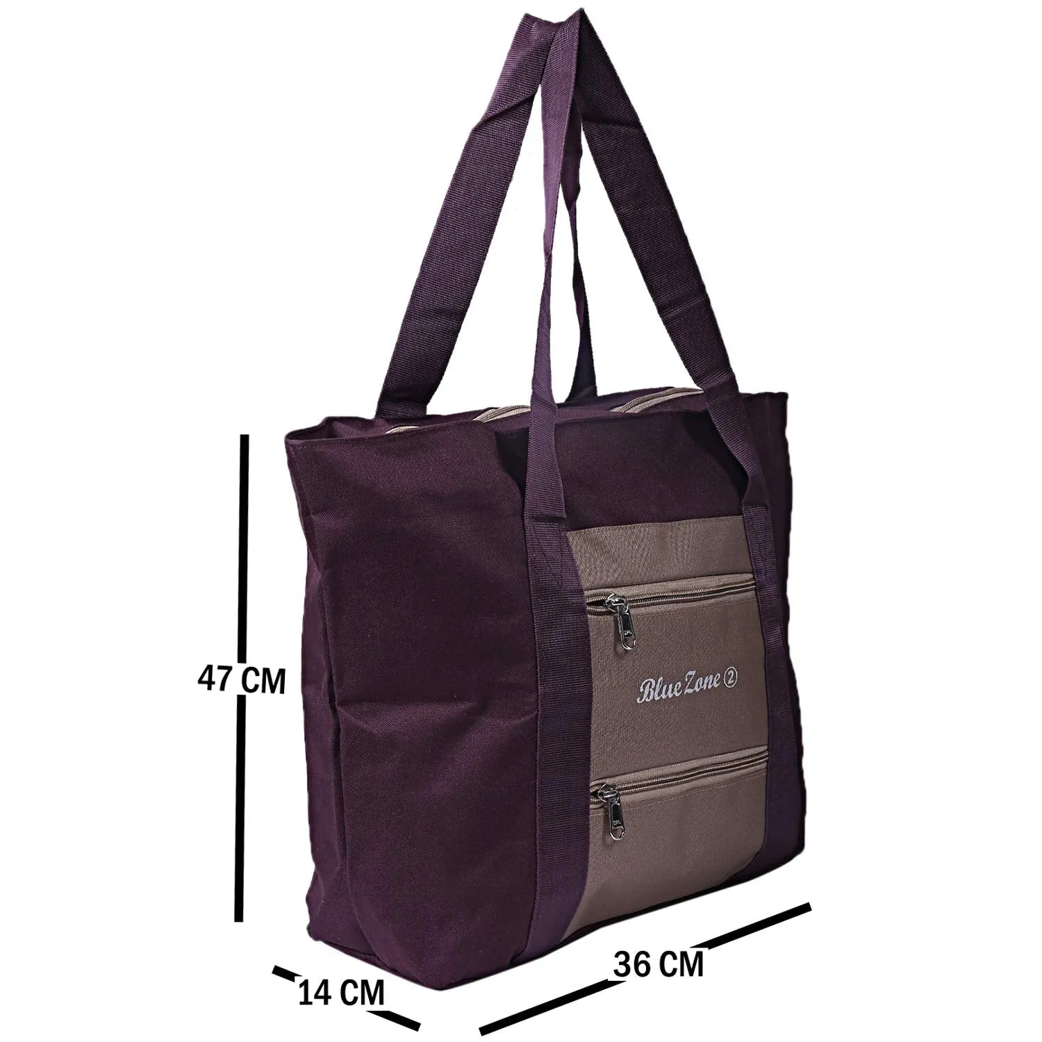 Kuber Industries Rexine 1 Piece Shopping Bag (Brown) -CTKTC6291