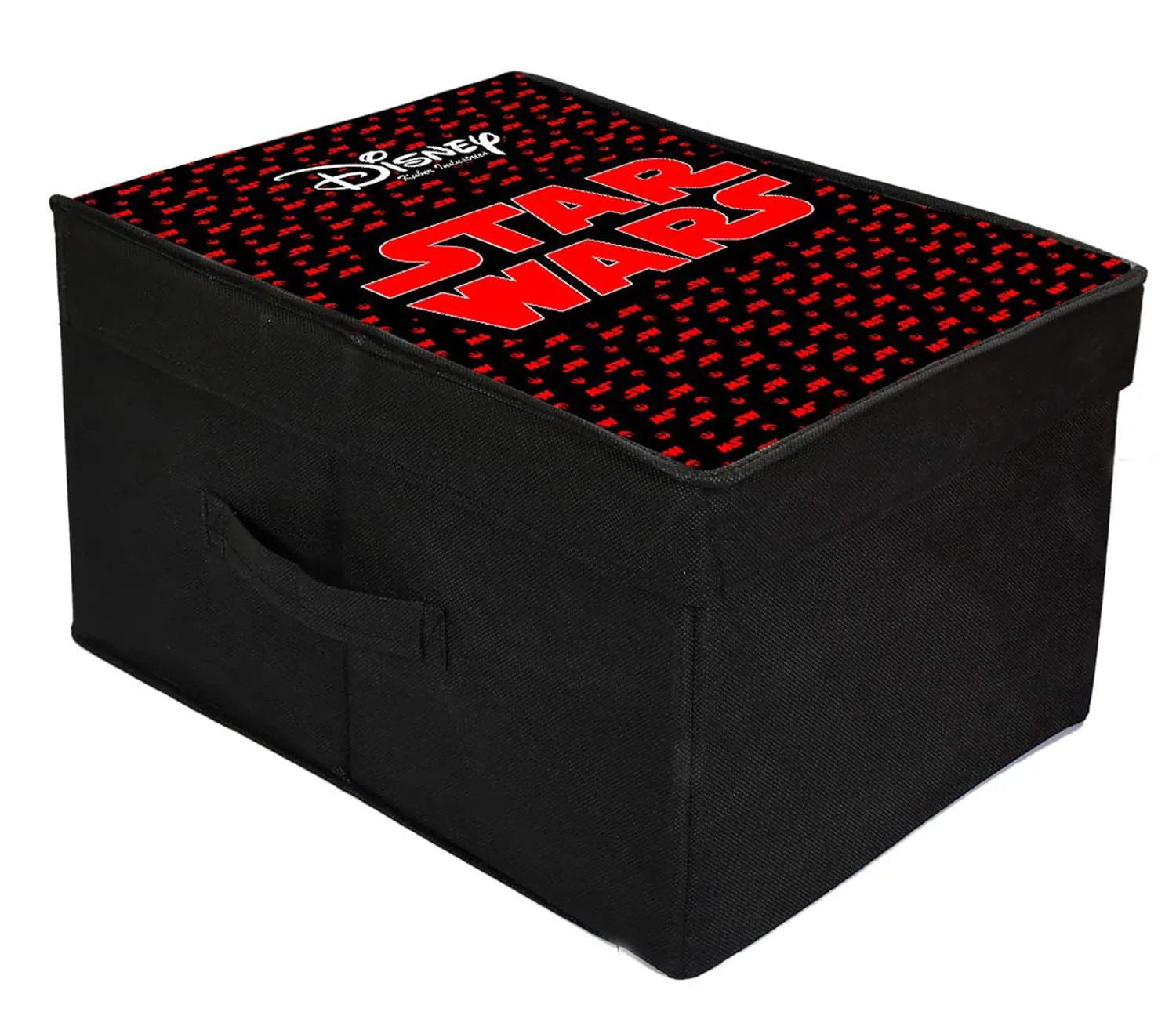 Kuber Industries Star War Printed Multipurposes Non-Woven Flodable Storage Box/Oragnizer (Black)-HS43KUBMART26582