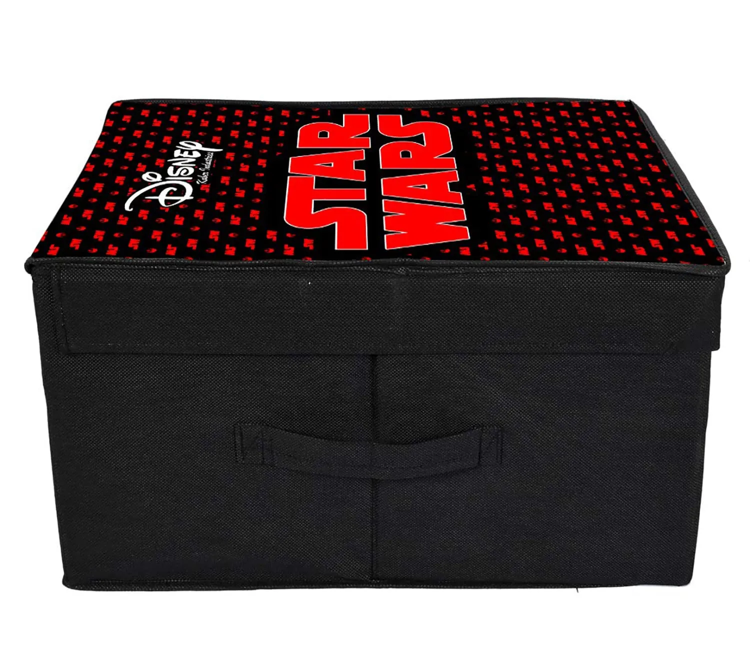 Kuber Industries Star War Printed Multipurposes Non-Woven Flodable Storage Box/Oragnizer (Black)-HS43KUBMART26582