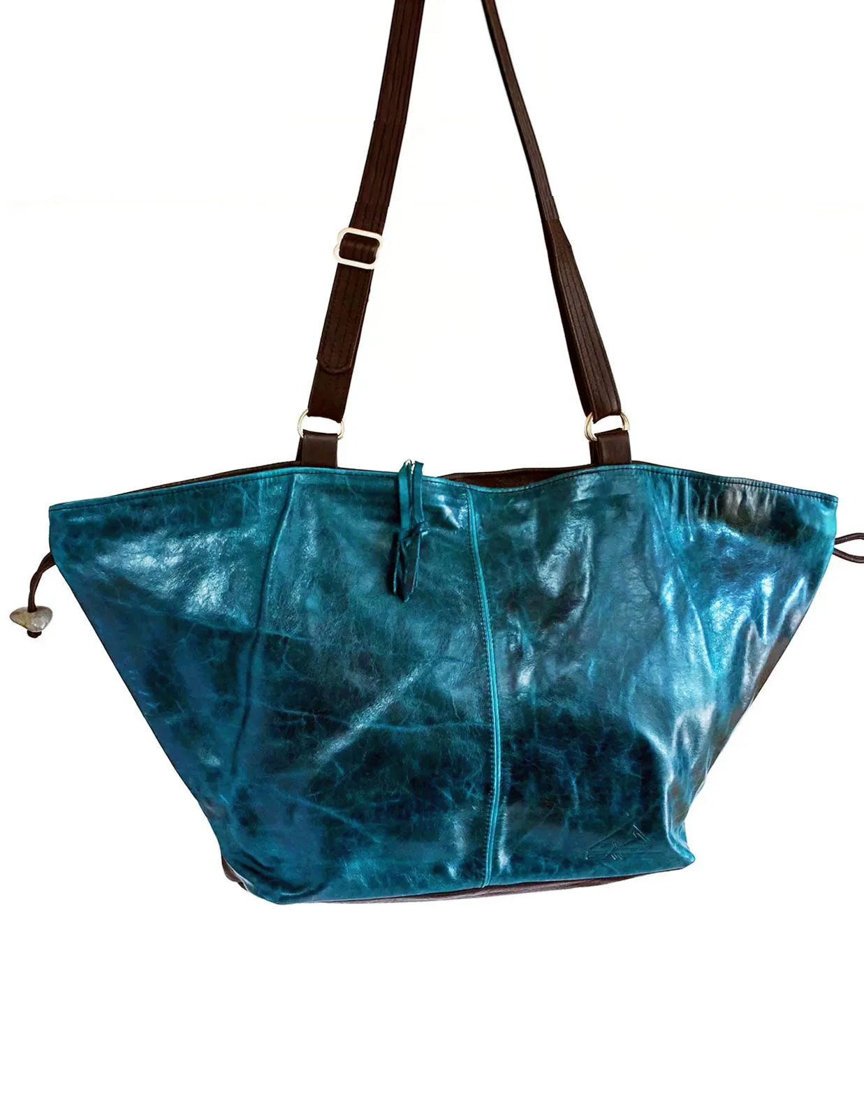 Large Origami Tote - Convertible Leather Bag