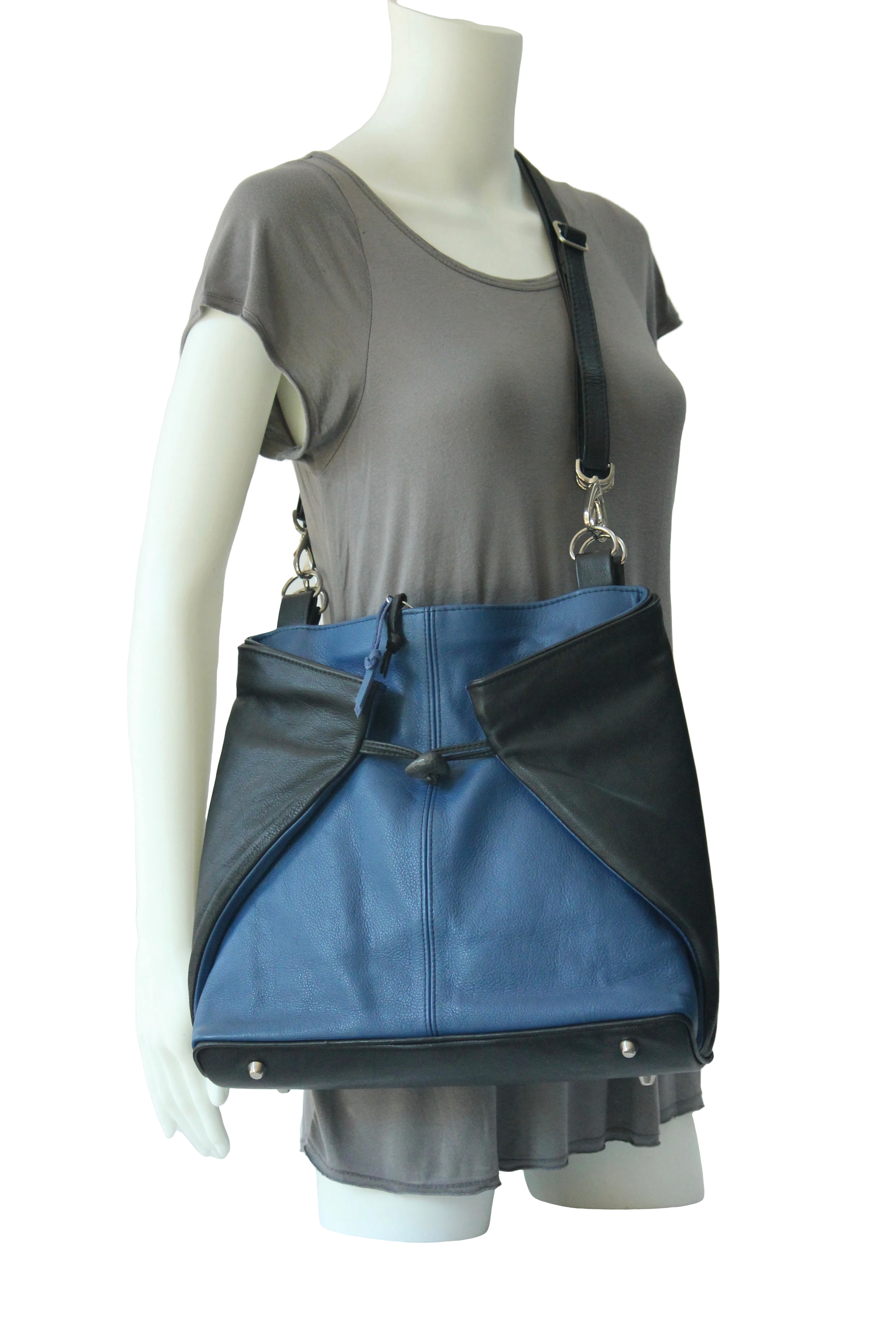 Large Origami Tote - Convertible Leather Bag