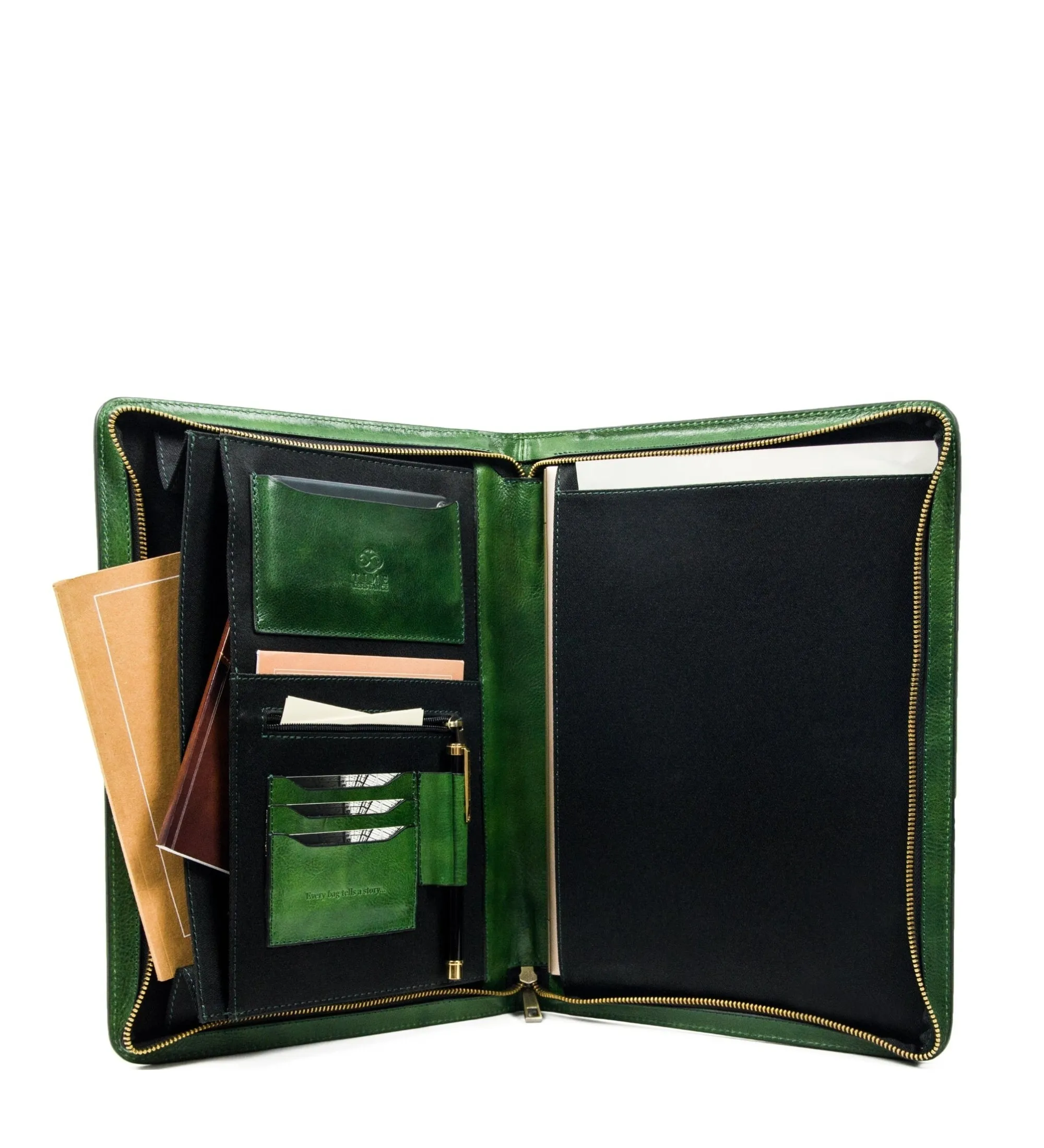 Leather A4 Documents Folder Organizer - Candide