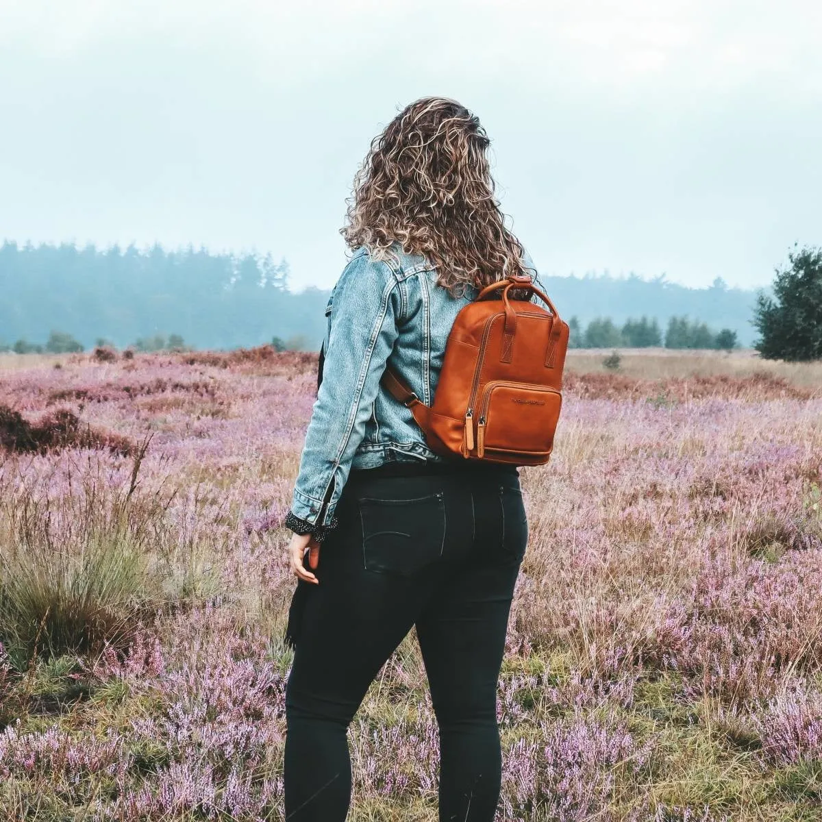 Leather Backpack Cognac Bellary