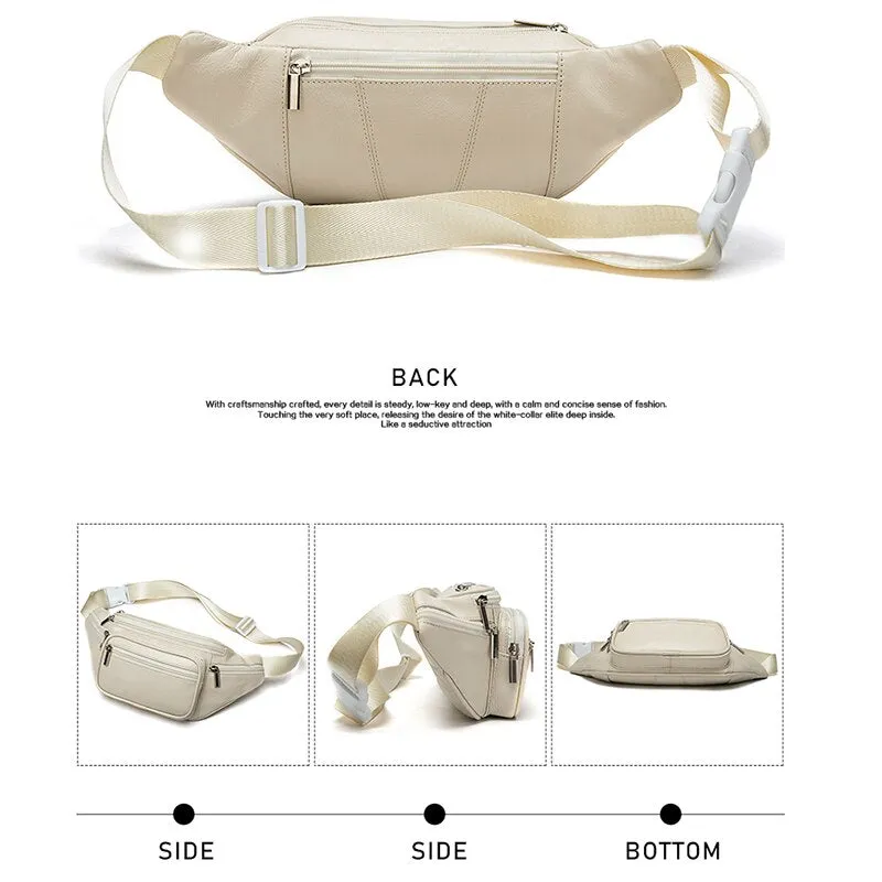 Leather Belt Bag Women's Waist Bags For Women Fanny Pack Female Waist Pack Belt Waist Bag Woman Phone Bags Bumbag