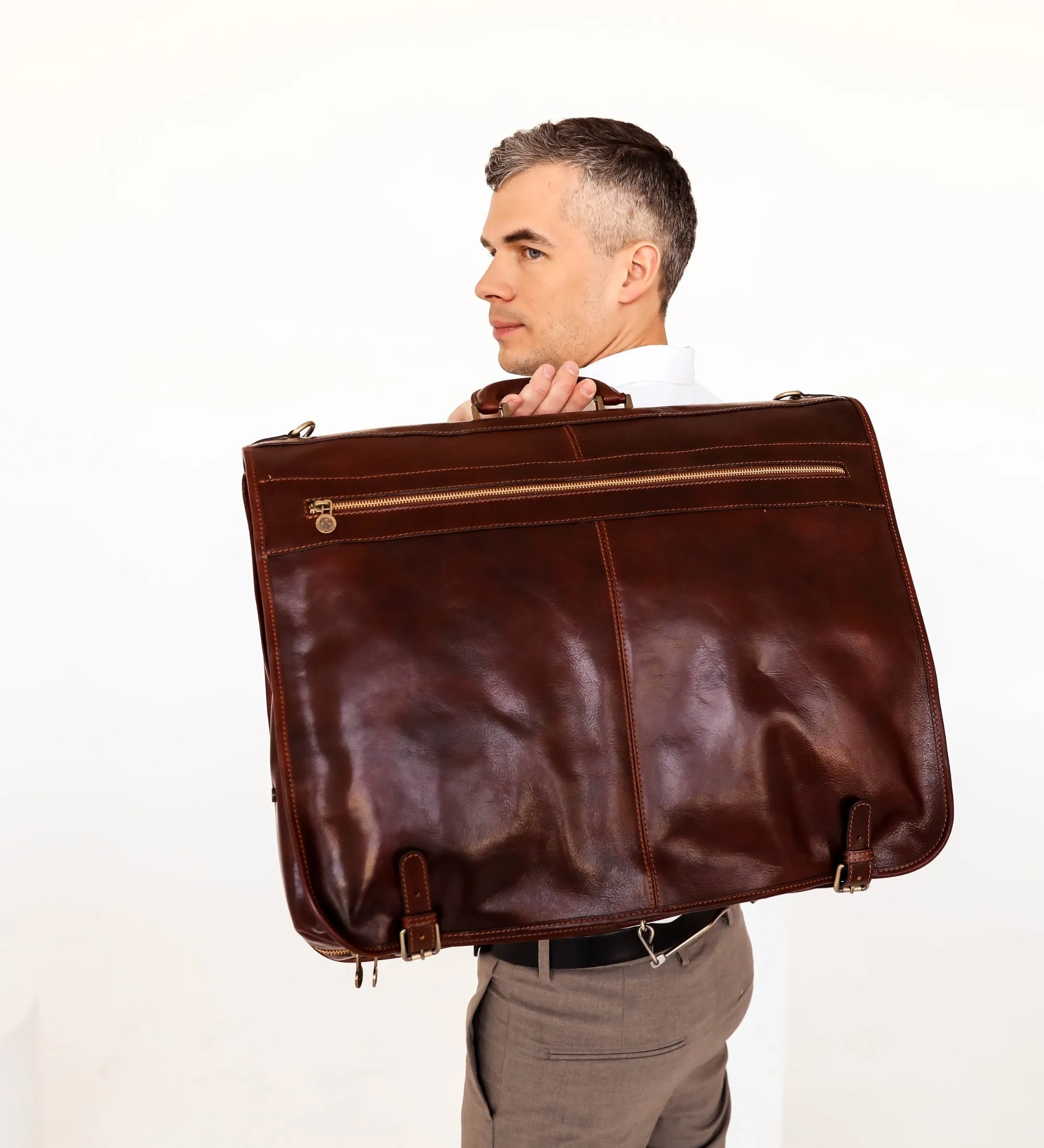 Leather Garment Bag - Great Expectations