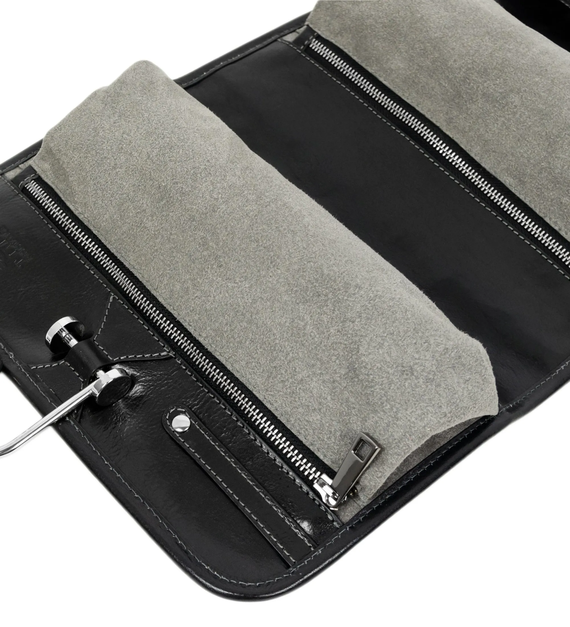 Leather Hanging Wash Bag Toiletry Bag - Dracula