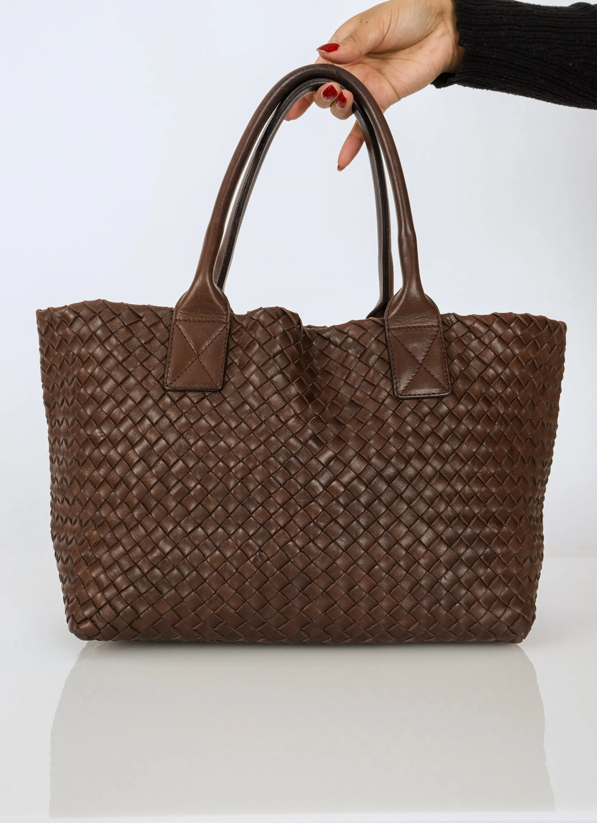 Limited Edition Bottega Veneta Intrecciato Mini Cabat w/ Pouch