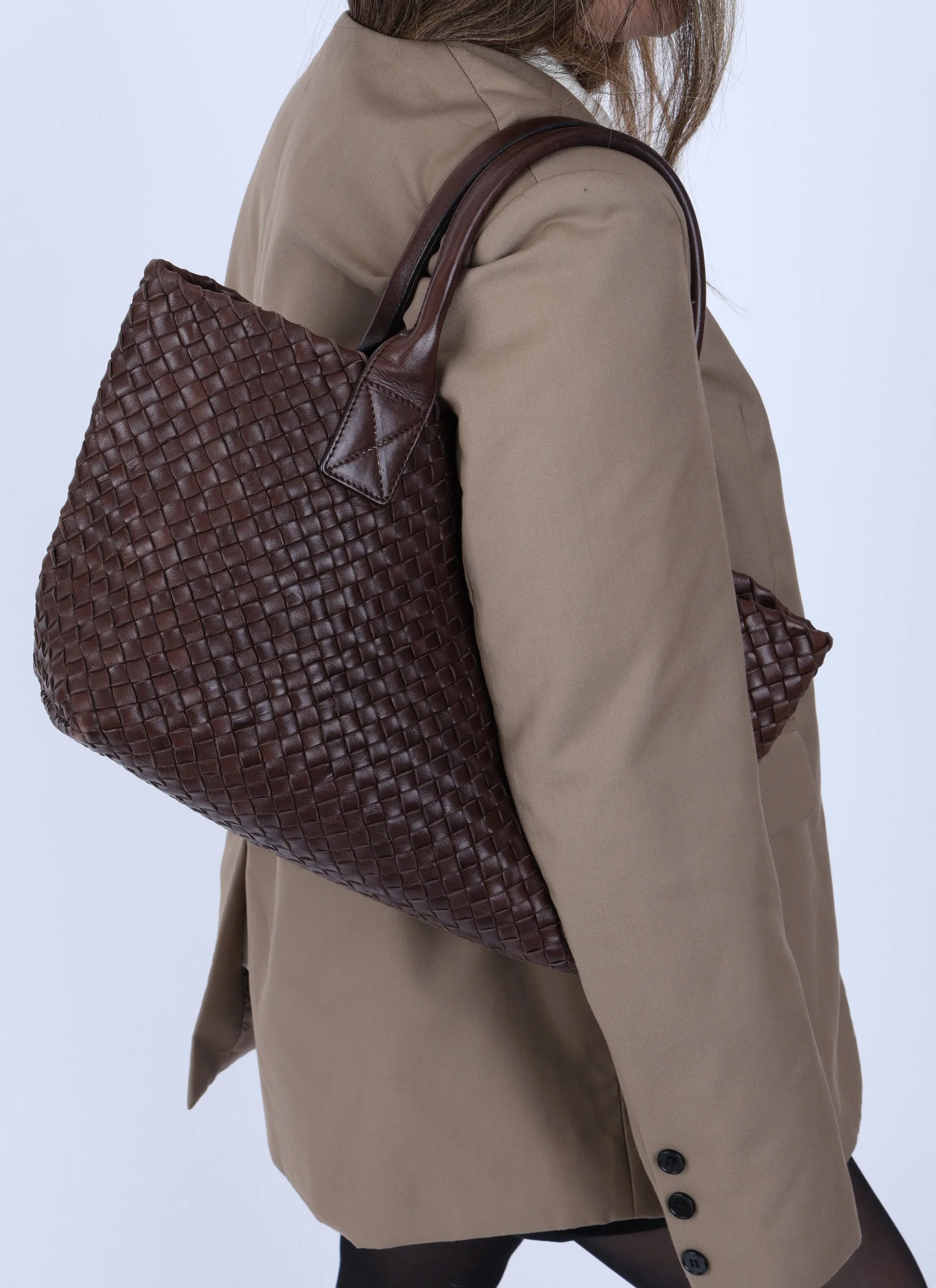 Limited Edition Bottega Veneta Intrecciato Mini Cabat w/ Pouch