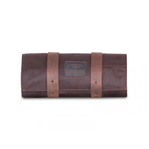 Longride Waxed Canvas Tool Roll Bag Brown - 0.5 Liters