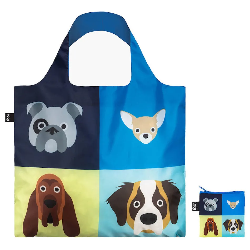 LOQI Stephen Cheetham Dogs Recycled Tote Bag