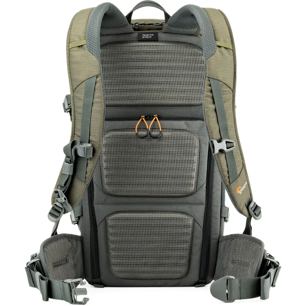 Lowepro Flipside Trek BP 450 AW Backpack | Gray/Dark Green