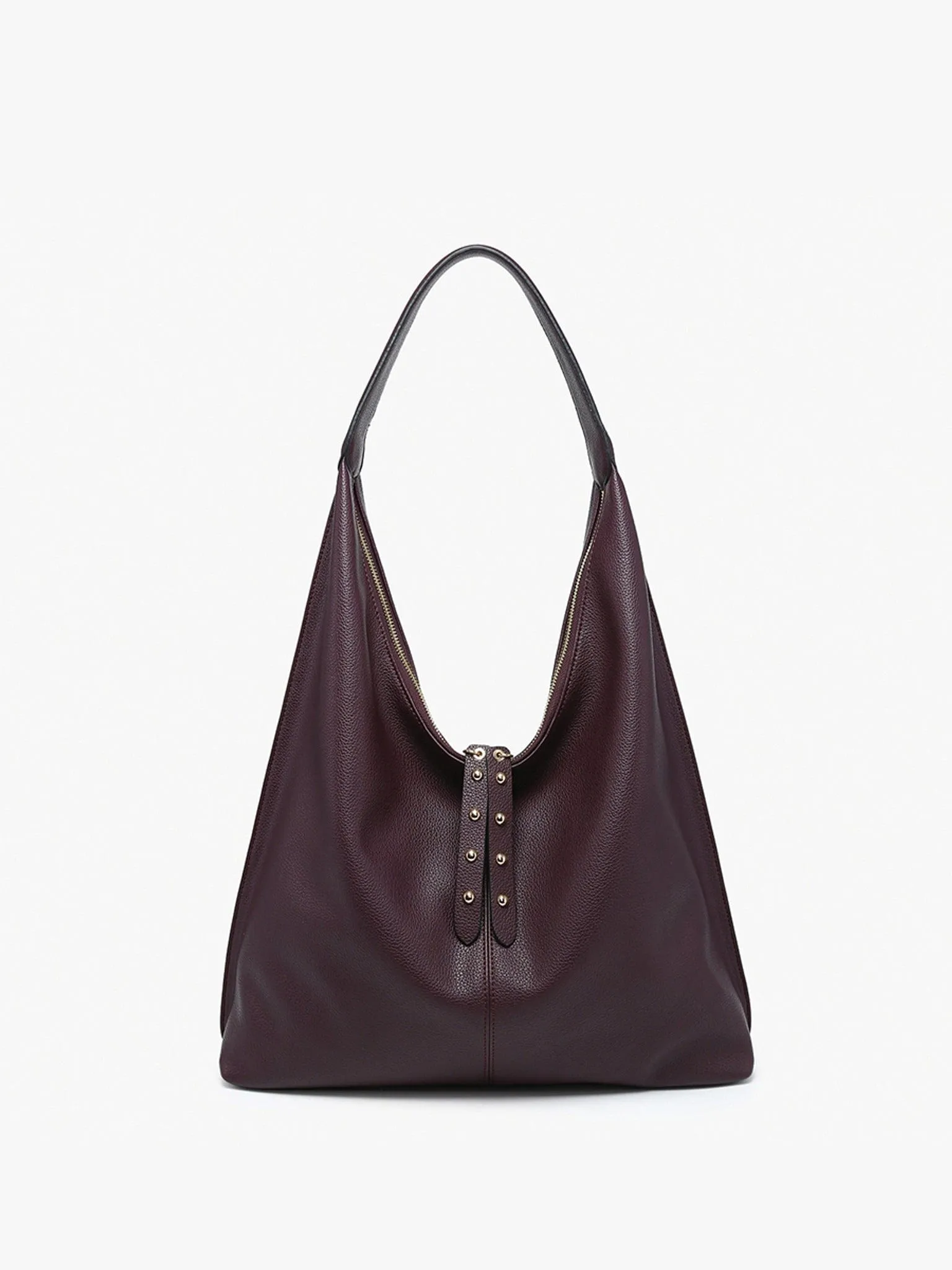 M2621 Tori Slouchy Hobo Bag With Stud Details