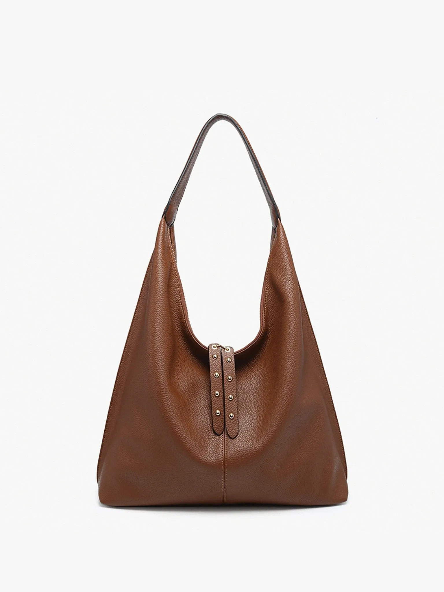 M2621 Tori Slouchy Hobo Bag With Stud Details