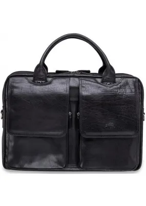 Mancini ARIZONA Double Compartment Briefcase for 15.6 Inch Laptop and Tablet