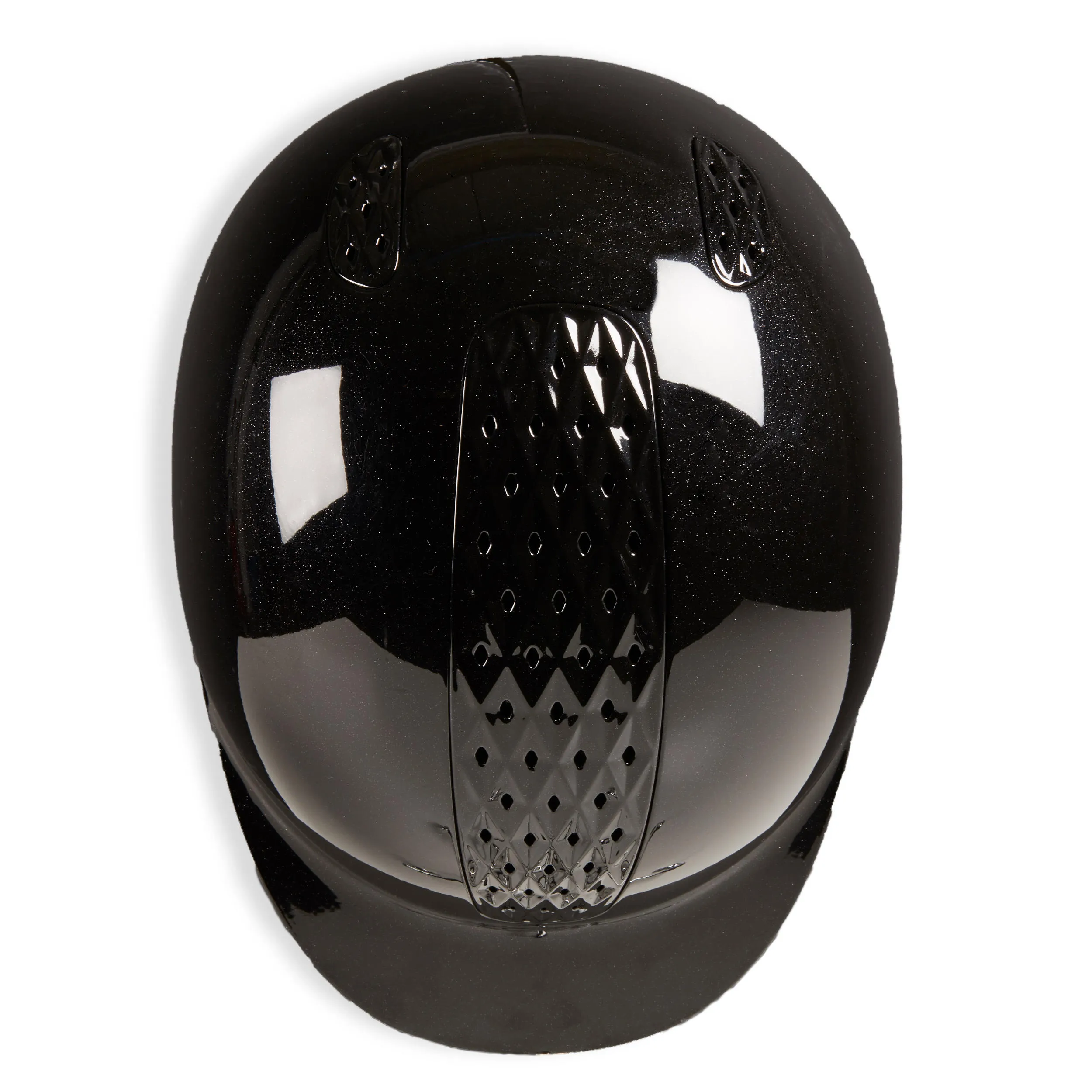 Matte Fouganza 520 riding helmet, black/gray asphalt