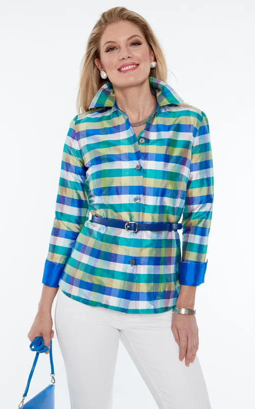 Medium Block Plaid Cara Shirt