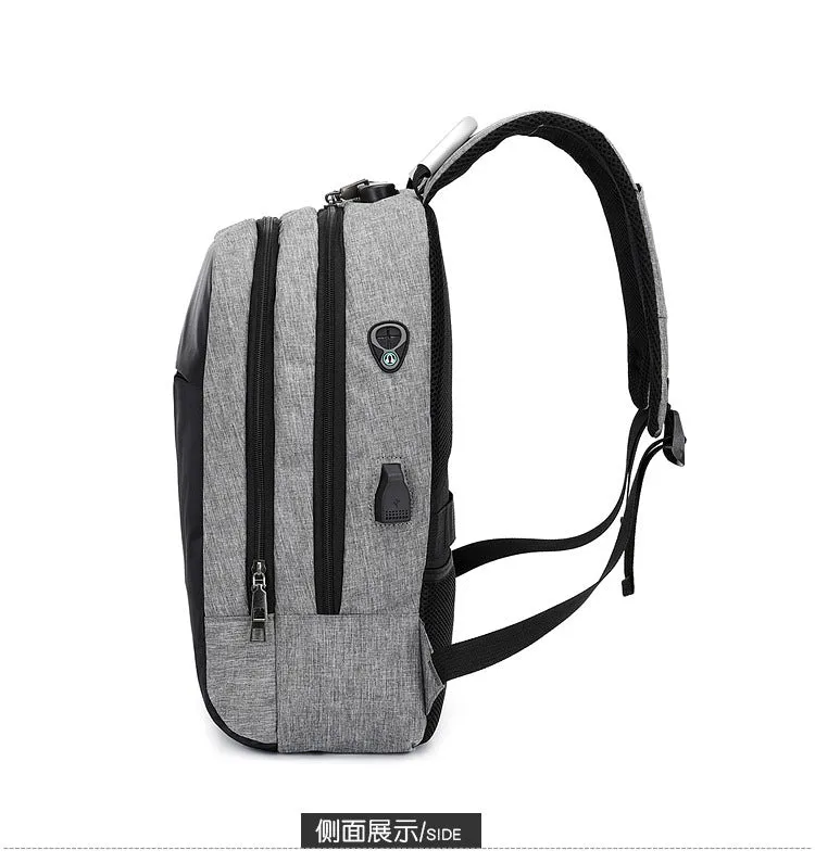 Men's business casual password lock anti-theft backpack