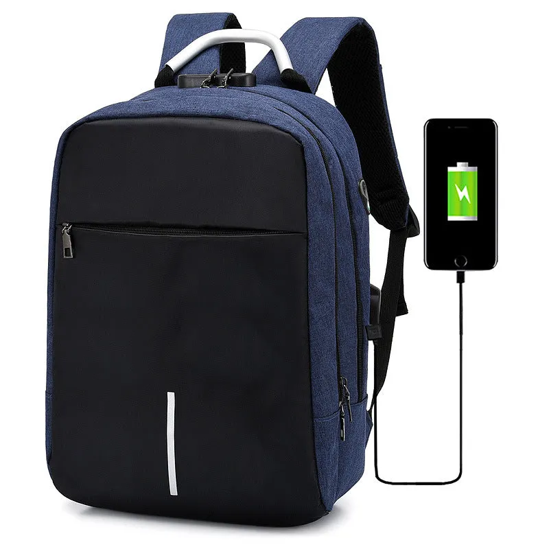 Men's business casual password lock anti-theft backpack