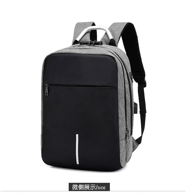 Men's business casual password lock anti-theft backpack