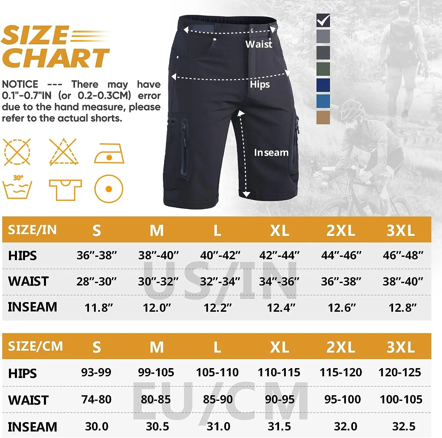 Men's Hiking Cargo Shorts 01