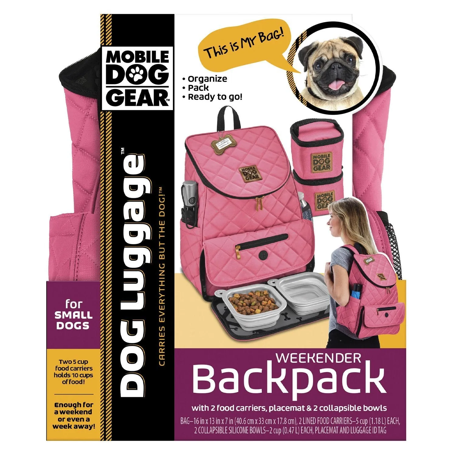 Mobile Dog Gear Weekender Backpack TM