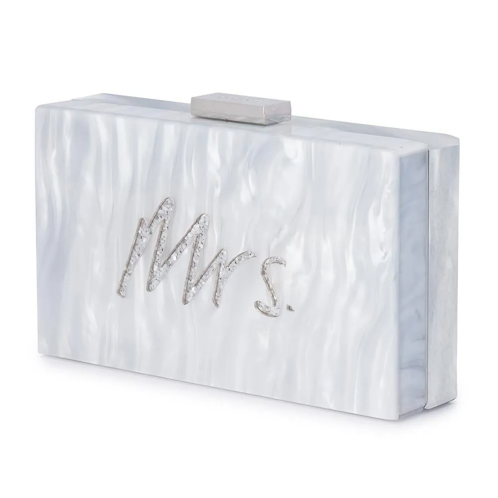 MRS Glitter Acrylic Box Clutch