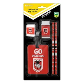 NRL Luggage Tags Bag Tag - St George Illawarra Dragons - School Travel Work