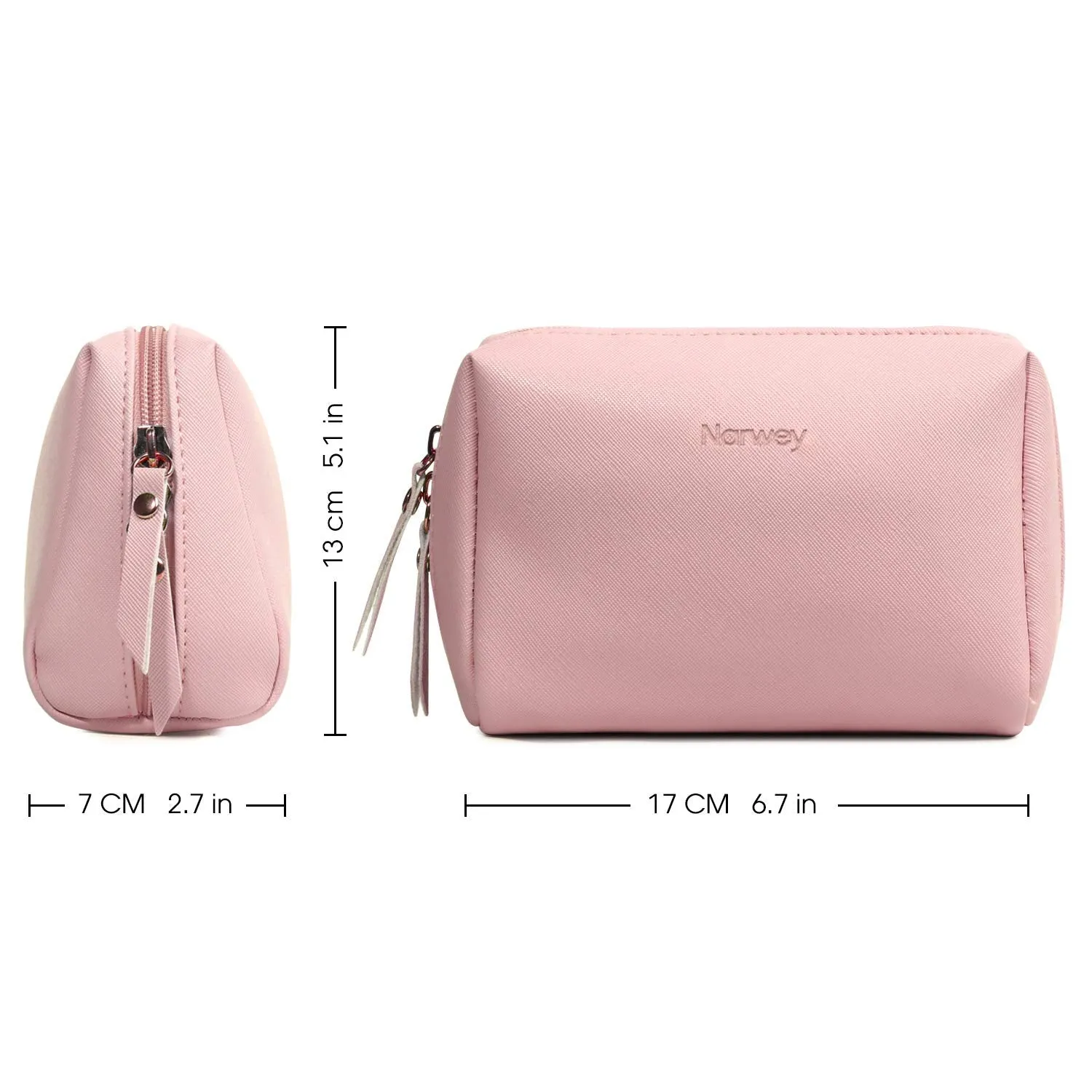 NW5038 Mini Vegan Leather Makeup Bag Travel Cosmetic Pouch