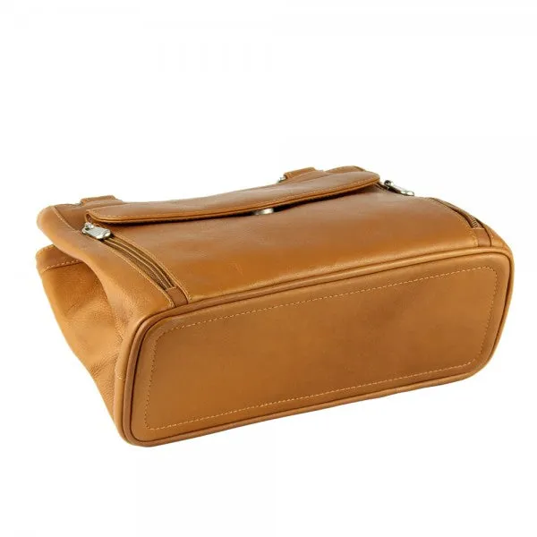 Piel Leather Double Compartment Shoulder Bag