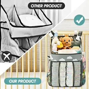 Portable Baby Crib Diaper Organizer