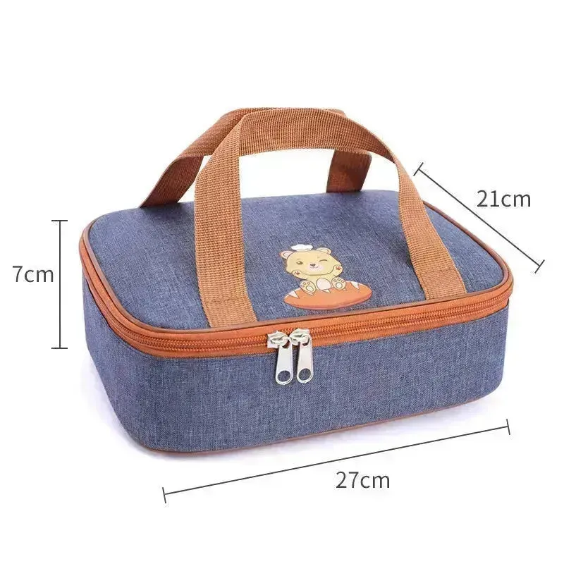 Portable Children's Thermal Insulated Lunch Box Bag for Kids