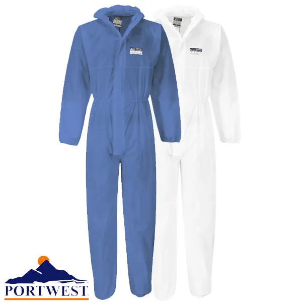 Portwest ST30 Disposable Coverall Boiler Suit