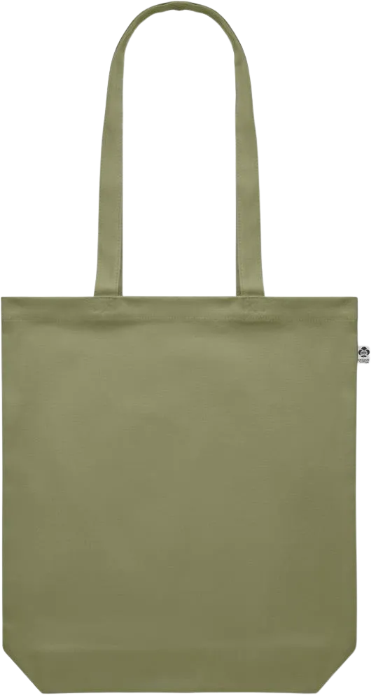 Premium colored organic canvas shopping bag